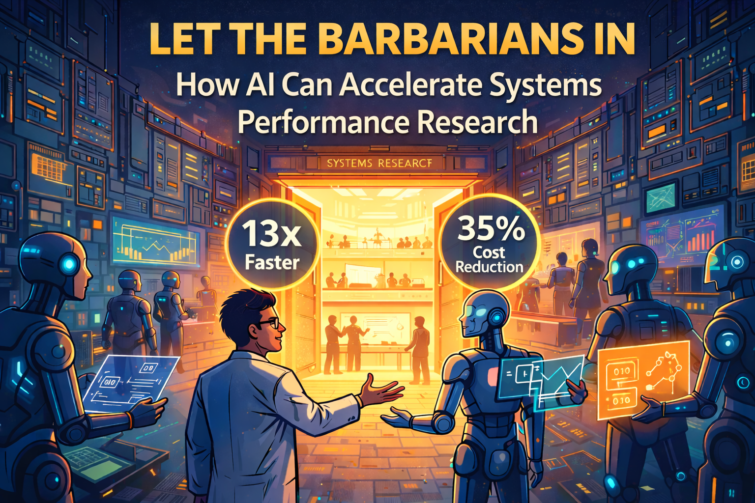 Let the Barbarians In: How AI Can Accelerate Systems Performance Research